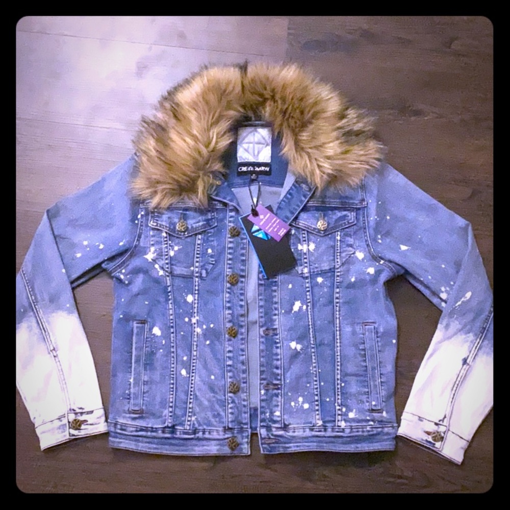 Create 2MRW Fur Jean Jacket